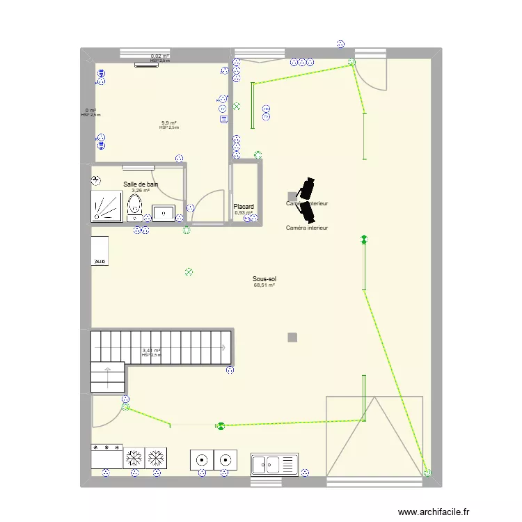 maison 39 sous-sol. Plan de 