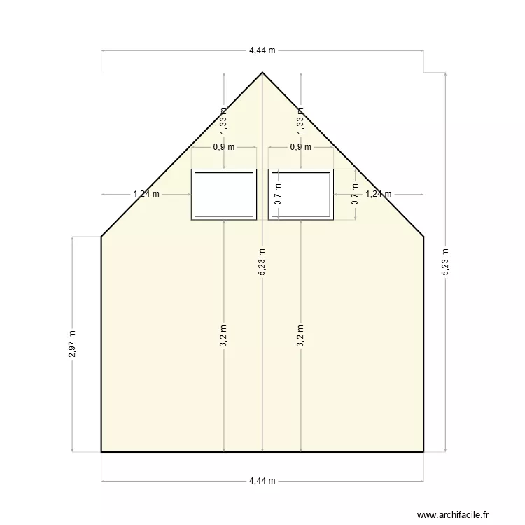 Façade Nord 2. Plan de Façade Nord 2. Plan de