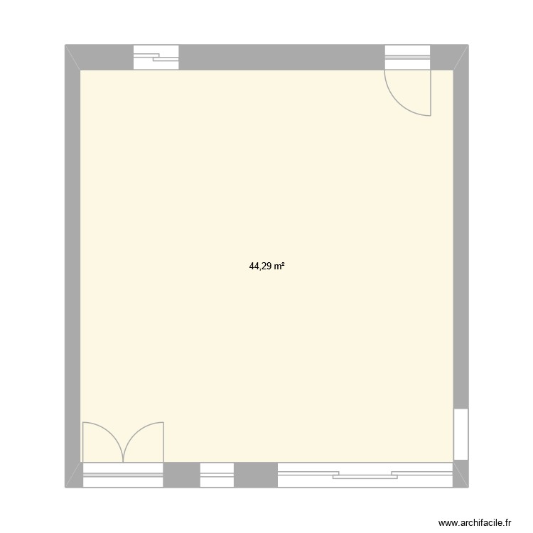 grange. Plan de 0 pièce et 0 m2