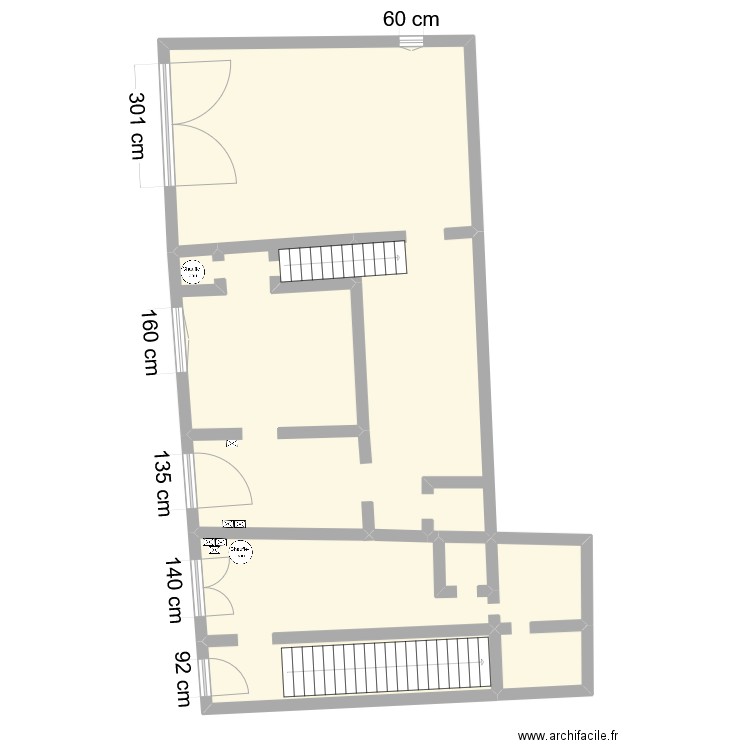 BO37. Plan de 2 pièces et 112 m2