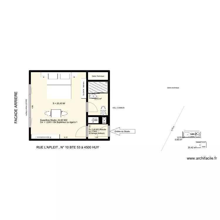 l'apeit huy. Plan de 