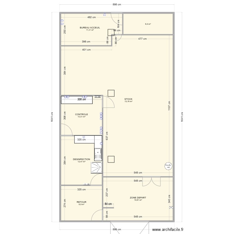 HYGIE DIJON. Plan de 7 pièces et 140 m2