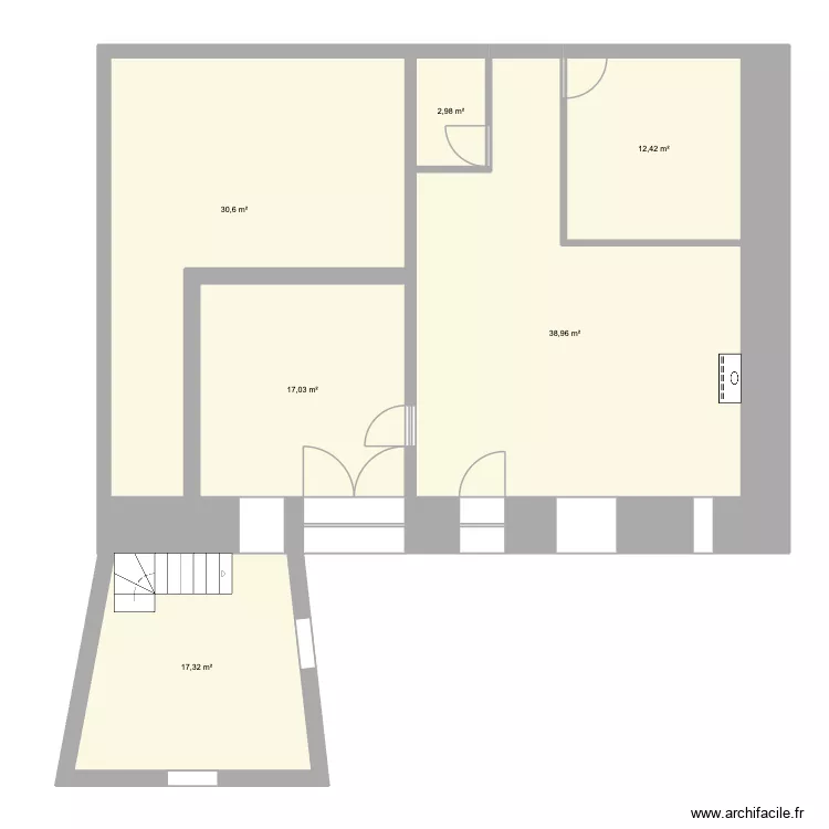 Mezeyrac. Plan de 6  et 119 m²