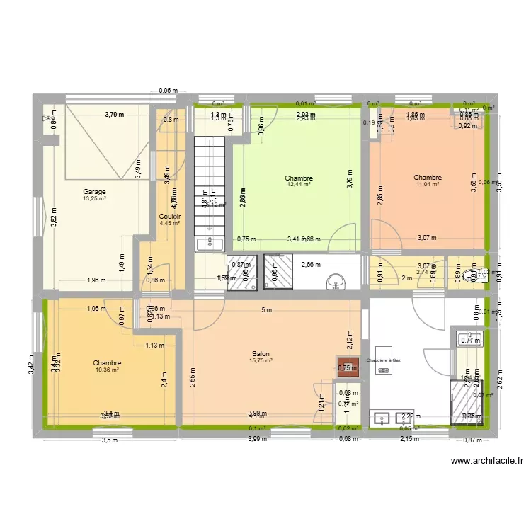 Robinson Sous-sol Coloc. Plan de 26 Pièces et 79 m²