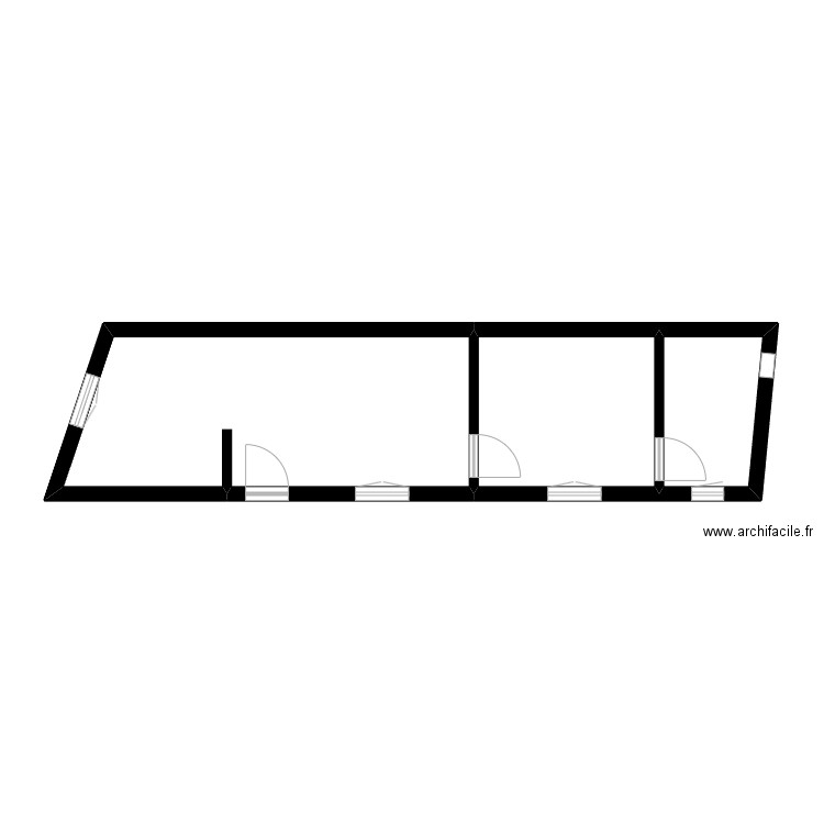 DUMENIL. Plan de 3 pièces et 34 m2