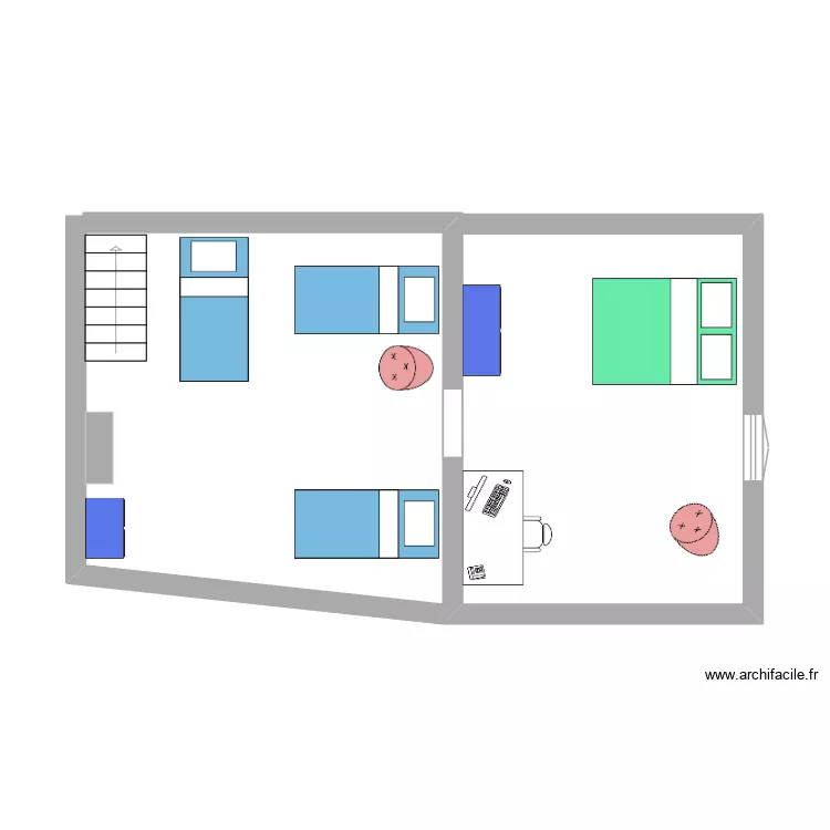 Les Roses 1er &eacute;t.. Plan de 