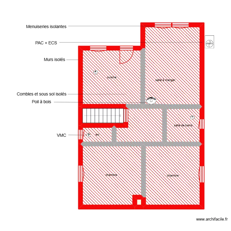 FILJAK Katia &eacute;tape 2. Plan de 8  et 62 m²