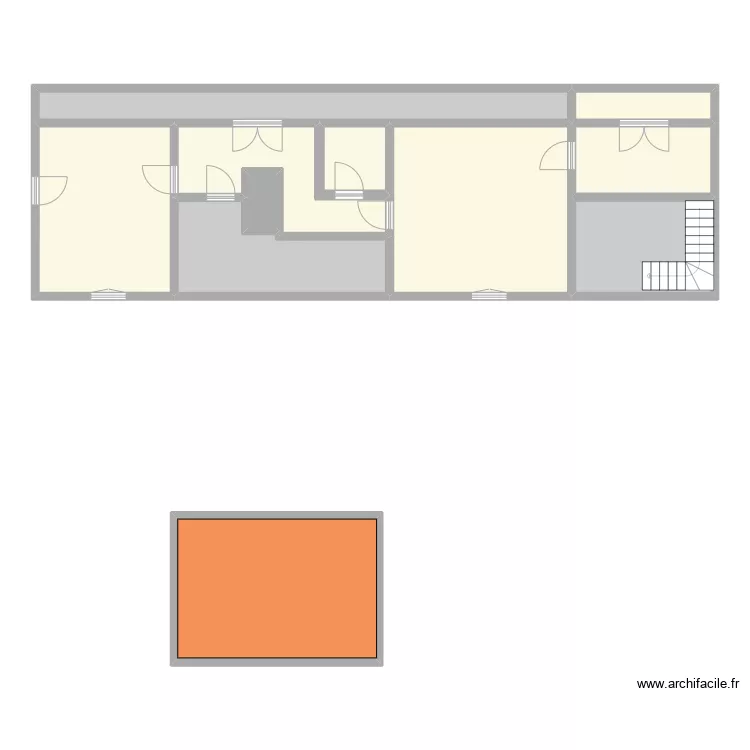 DESANNAUX - BOUVILLE. Plan de 