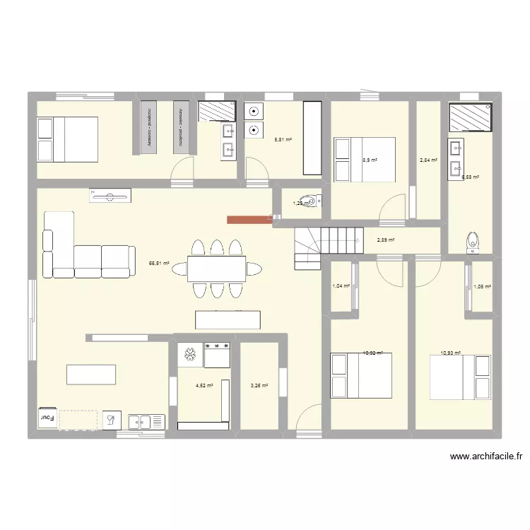 maison. Plan de 