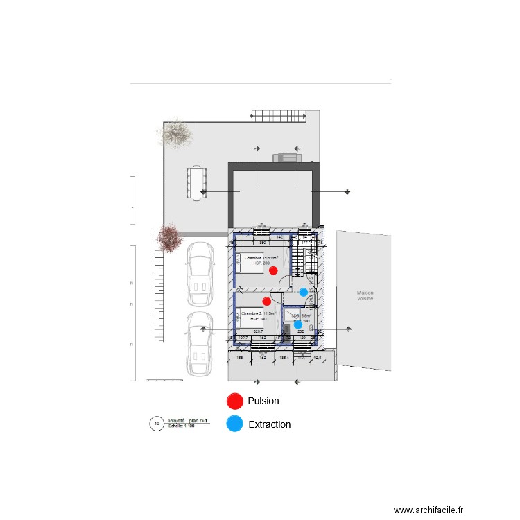 Colin ventilation double flux 1 Er. Plan de 0 pièce et 0 m2