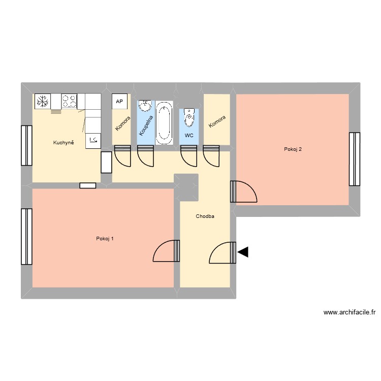 E.F. Buriana 2379, byt 9. Plan de 0 pièce et 0 m2