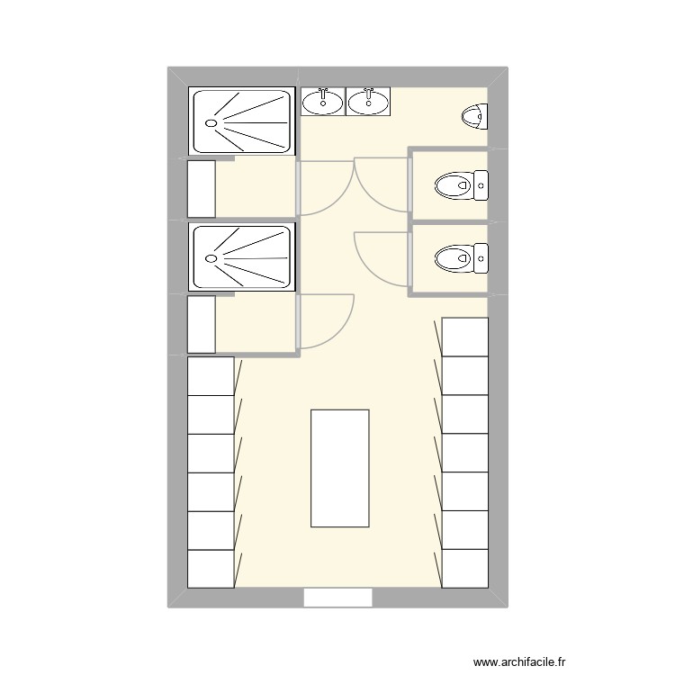 Plan vestiaire BETA. Plan de 0 pièce et 0 m2