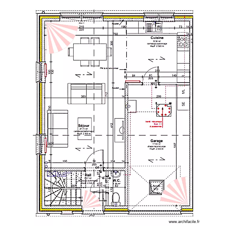PLAN LOYENS RDC. Plan de 
