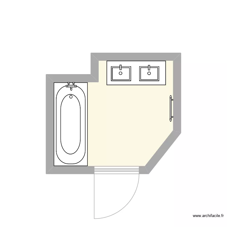 VELOSO PEREIRA_ETAT_INITIAL. Plan de 1  et 5 m²