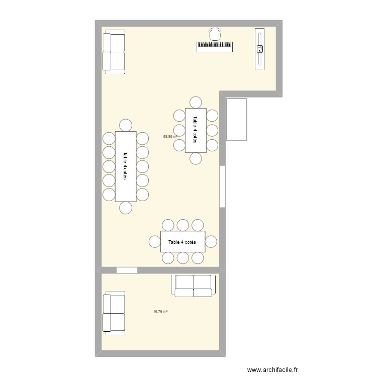 mariage. Plan de 0 pièce et 0 m2