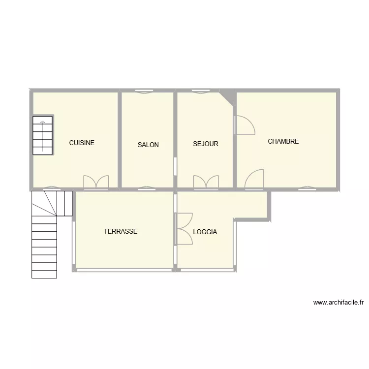 AIGREFFEUILLE 1ER. Plan de 8  et 42 m²