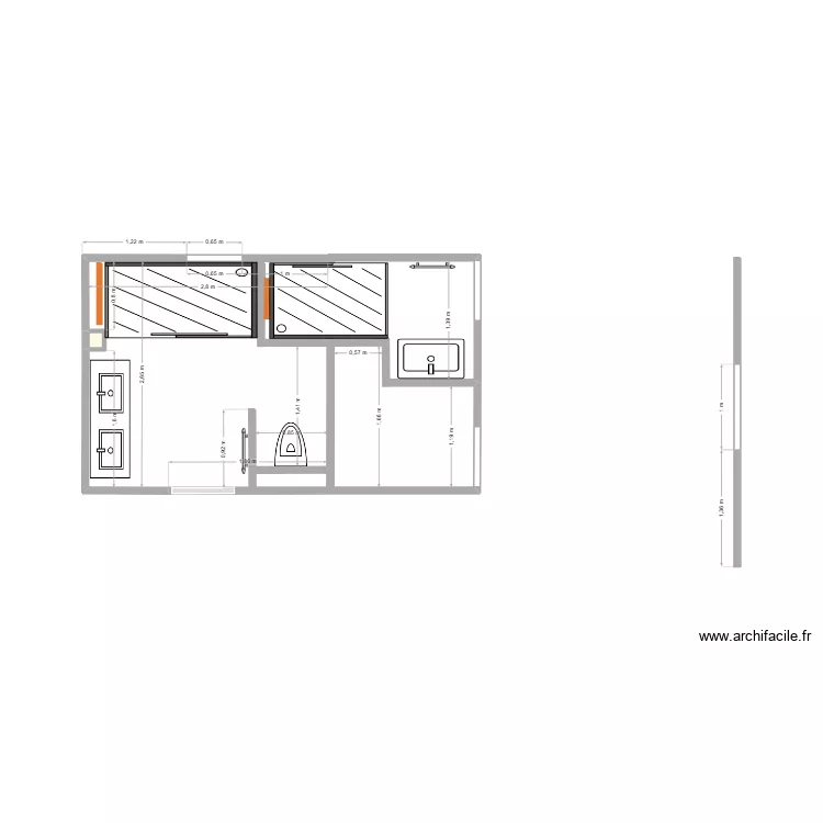 SDB m&eacute;tr&eacute; 2. Plan de 