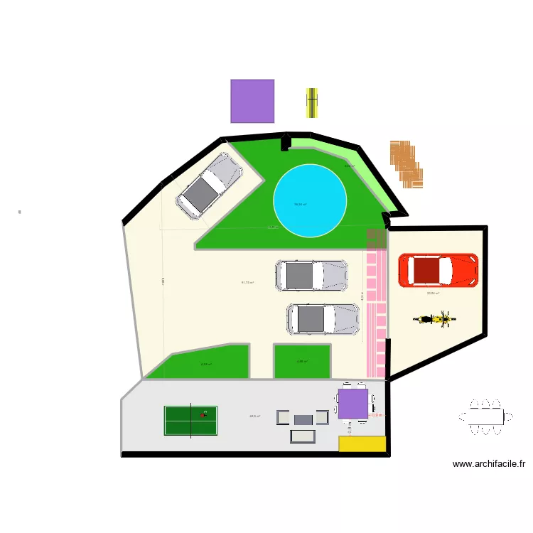 Ext&eacute;rieur Seb bis. Plan de 