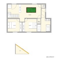rdc chalet brut avec chambres et sae de jeu open space sas entree chambre