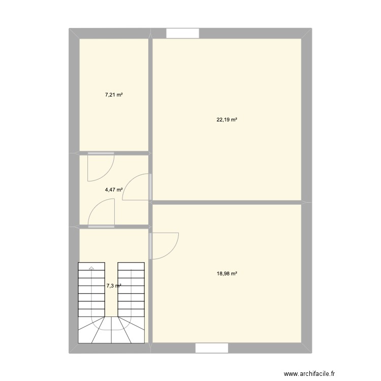 Cancale2Actuel. Plan de 5 pièces et 60 m2