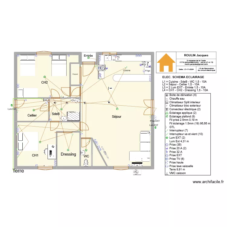 ELEC Schema Eclairage 2. Plan de 