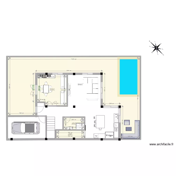 zouaghi kada. Plan de 4  et 130 m²