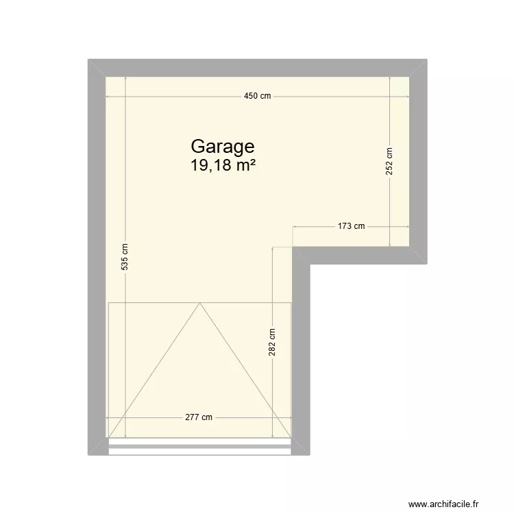 Garage. Plan de 