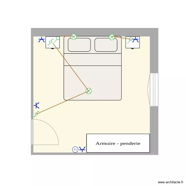 Activit&eacute;3Chambre. Plan de 1 Pièce et 13 m²
