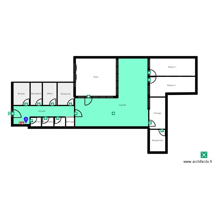 B94KB23D evac 1. Plan de 0 pièce et 0 m2