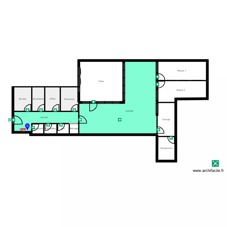 B94KB23D evac 1. Plan de 