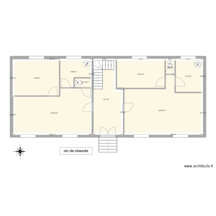 rez de chaussé. Plan de 0 pièce et 0 m2