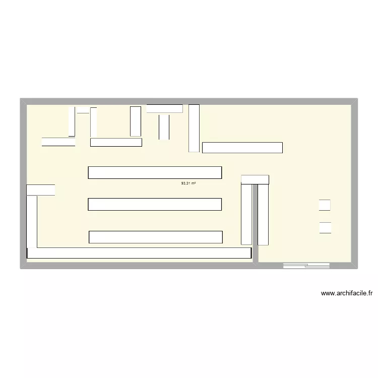 MAG CHEM. Plan de 1  et 93 m²