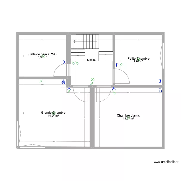 Base 1 et. Plan de 5  et 49 m²