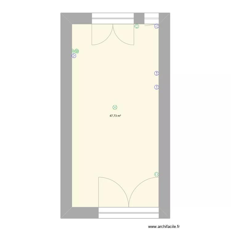 Garage M Laupies Inst. elec. Existante. Plan de 
