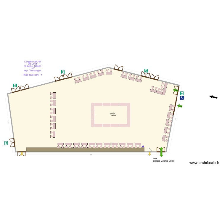 Congrès ABCPH Nov 2025. Plan de 1 pièce et 584 m2