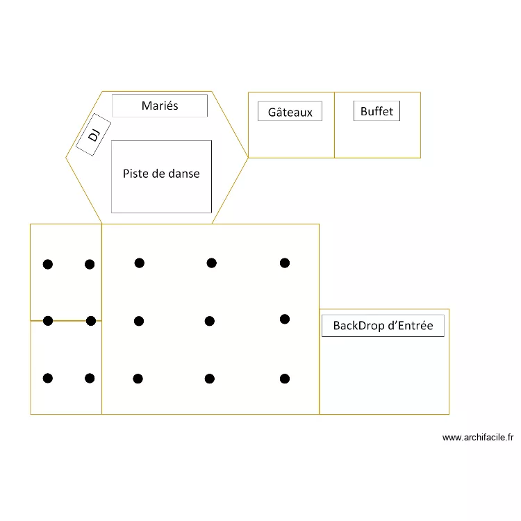 PLAN AMELINE ET GUILLAUME. Plan de 