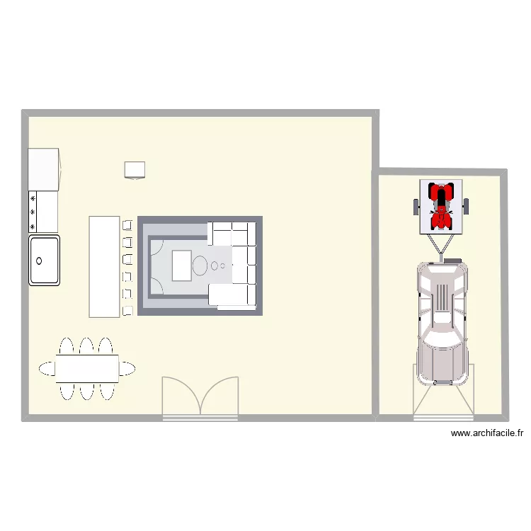 Journal français. Plan de 1 et 207 m² Journal français. Plan de 1 et 207 m²