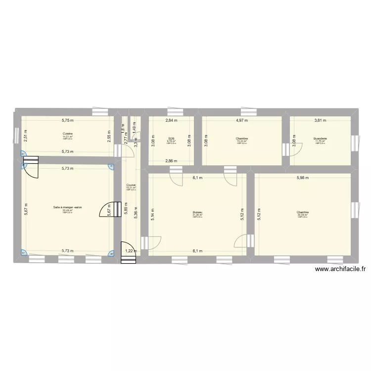 Maison. Plan de 