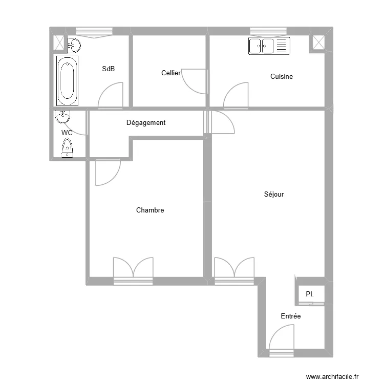17 des lys. Plan de 10 et 65 m² 17 des lys. Plan de 10 et 65 m²