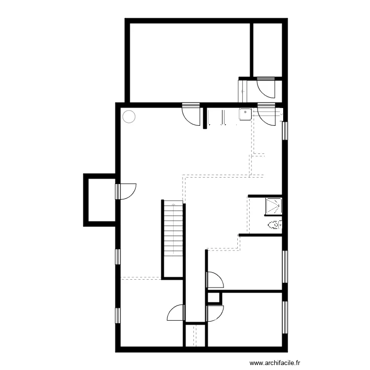 Thibault d&eacute;cloison&eacute;. Plan de 