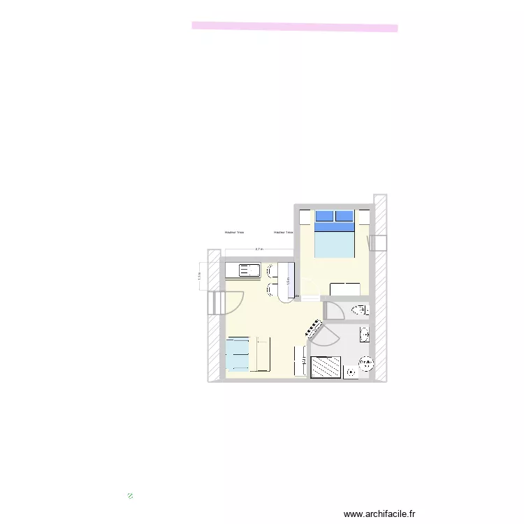 MM Perle Marine Studio 2 bis. Plan de 