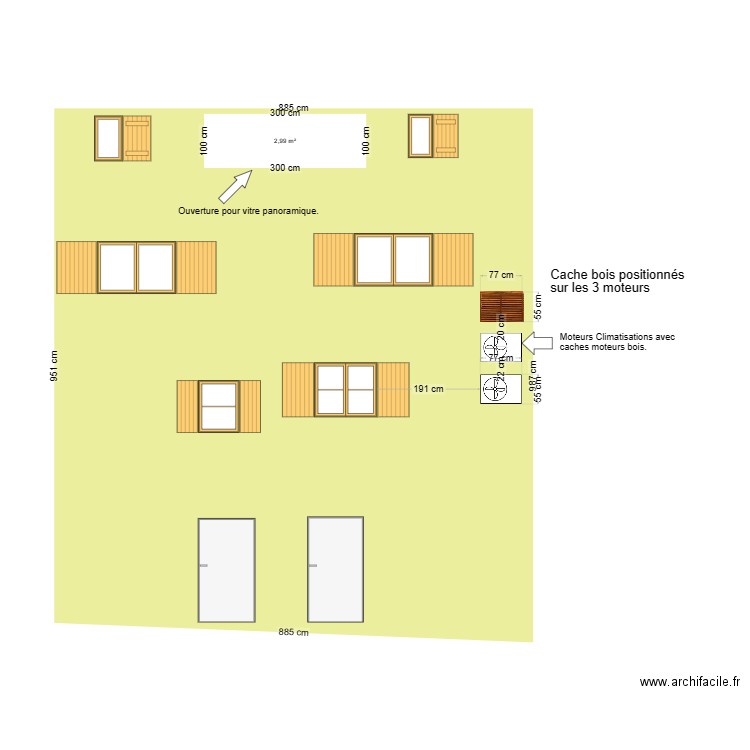 Facade nord. Plan de 0 pièce et 0 m2
