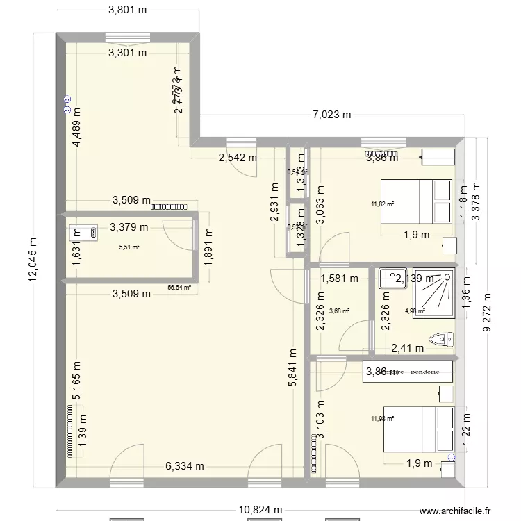 Maison projet 1. Plan de 