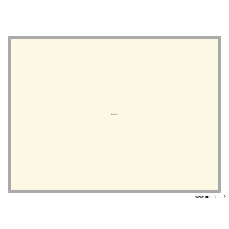 Decoupage salle polyvalente. Plan de 1 pièce et 340 m2