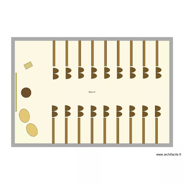 salle c&eacute;r&eacute;monie domaine cotonne. Plan de 1  et 96 m²
