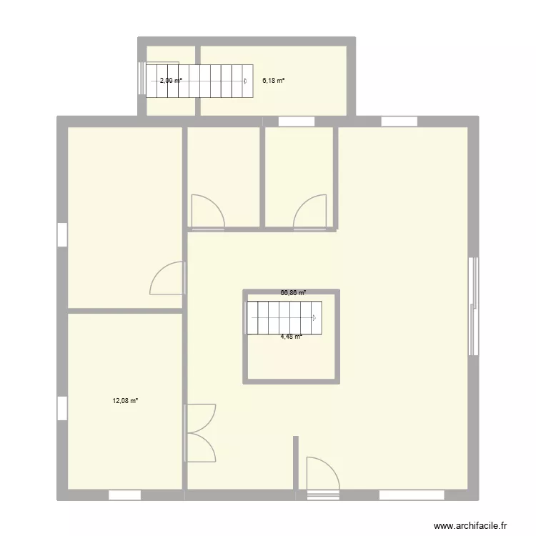 Maison Math. Plan de 5 Pièces et 97 m² Maison Math. Plan de 5 Pièces et 97 m²