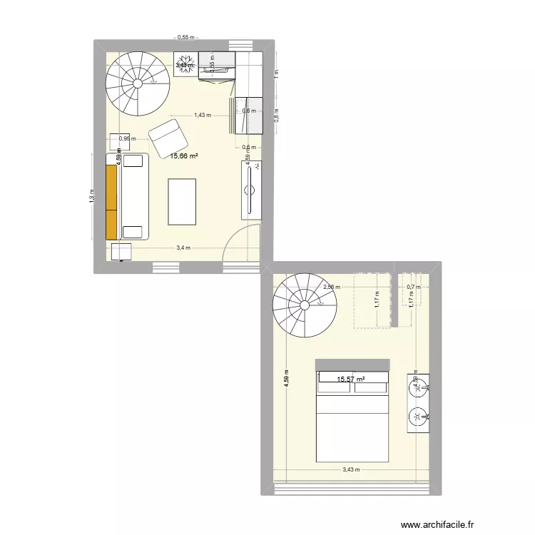 vic. Plan de 2 et 31 m² vic. Plan de 2 et 31 m²