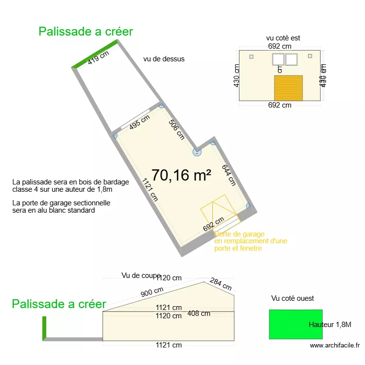 maison arnou DT 2024 projet&eacute;. Plan de 