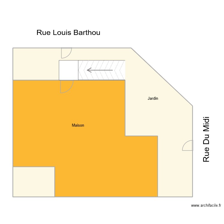 Lourdes. Plan de 3 pièces et 153 m2