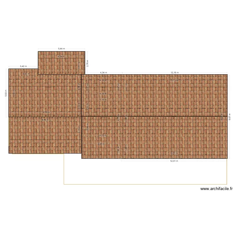 Permis plan toiture. Plan de Permis plan toiture. Plan de